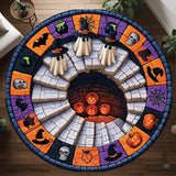 Custom Halloween 3D Effect Optical Illusion Spooky Round Rug (D3)