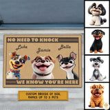Personalized Dog Doormat with Custom Photo and Name