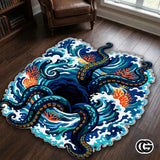 Personalized Octopus Welcome Mat with Custom Name and Tentacles