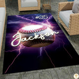 Baseball Area Rug