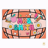 Personalized Teacher Doormat for Classroom and School Decor