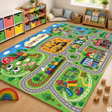 Custom Road Map Area Rug