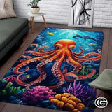Custom Octopus Welcome Mat for Front Door and Entryway