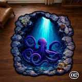Personalized Octopus Welcome Mat with Custom Name and Tentacles