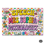 Personalized Classroom Doormat with Custom Teacher Name