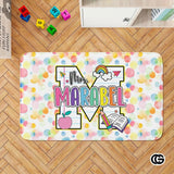 Custom Composition Notebook Classroom Rug for Kids and Boys - Alphabet Letter / 2' x 3' (Rectangular)