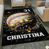 Baseball Area Rug