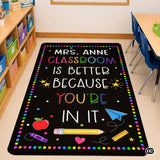 Personalized Welcome Doormat with Family Name and Address