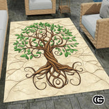 Custom Celtic Tree of Life Rug for Living Room and Bedroom - Tree-ds08