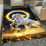 Custom Western Running Horse Doormat with Non Slip Backing - Horse-ds28