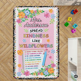 Custom Composition Notebook Classroom Rug with Plush Memory Foam