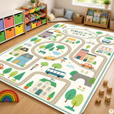 Custom Road Map Area Rug