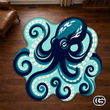 Custom Octopus Welcome Mat with Sea Monster Art - D8