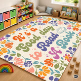 Custom Book Rug for Classroom and Reading Nooks - A Good Day To...