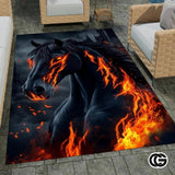 Custom Running Horse Welcome Mat for Indoor and Outdoor - Horse-ds06