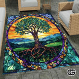 Custom Tree of Life Welcome Mat for Entryway and Living Room - Tree-ds15