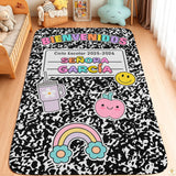 Custom Alphabet Welcome Mat with Spanish ABC and Numbers