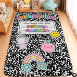 Custom Alphabet Welcome Mat with Spanish ABC and Numbers