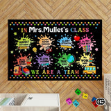 Custom Math Classroom Welcome Mat with Formulas and Numbers - Math D10 / 3' x 5' (Rectangular)