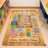 Custom Family Name Doormat with Monogram and House Address - Vintage