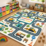 Custom Road Map Area Rug