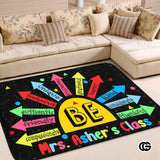 Custom Family Name Welcome Doormat for Front Door and Entryway - Be