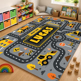 Custom Road Map Area Rug