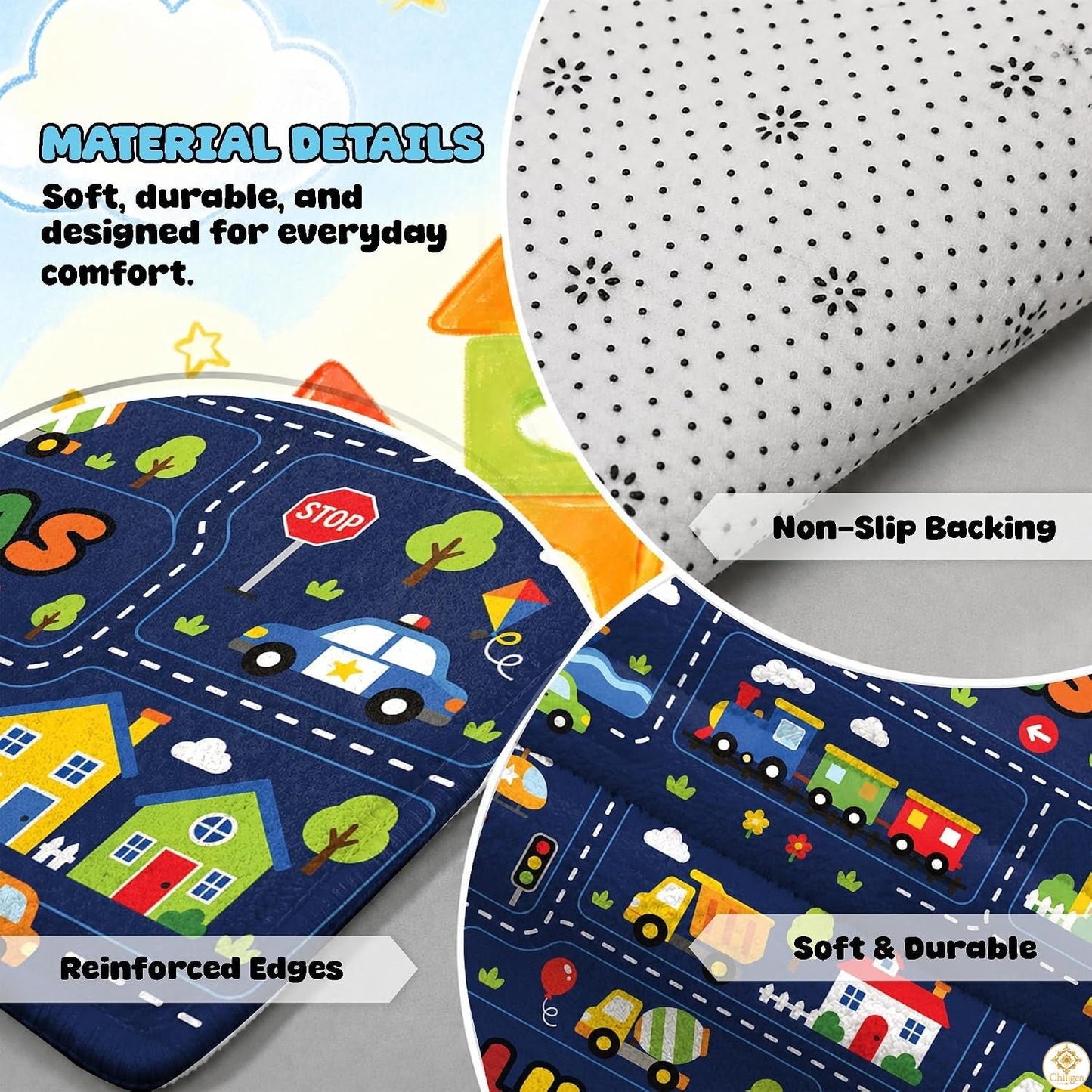 Custom Road Map Area Rug
