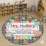 Personalized Notebook Welcome Mat with Family Name and Address