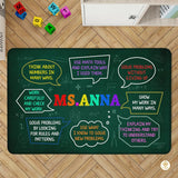 Custom Mathematics Education Rug for Classroom and Playroom - Math D2 / 3' x 5' (Rectangular)