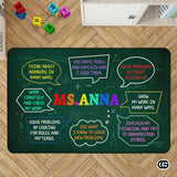 Custom Mathematics Education Rug for Classroom and Playroom - Math D2 / 3' x 5' (Rectangular)