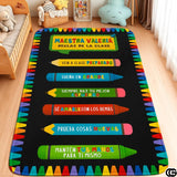 Custom Spanish ABC Classroom Rug for Learning and Play