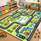 Custom Road Map Area Rug