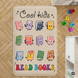 Personalized Cool Kids Read Book Rug for Classroom and Library