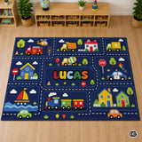 Personalized Welcome Doormat with Family Name and Address - Map 3