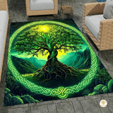 Custom Tree of Life Doormat with Celtic Pattern and Non Slip Backing - Tree-ds25