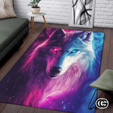 Custom Family Name Welcome Doormat for Front Door and Entryway - Wolf-ds05