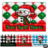 Personalized Christmas Doormat with Family Name and Address