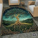 Custom Tree of Life Welcome Mat with Non Slip Backing