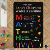 Custom Mathematics Education Rug for Classroom and Playroom - Math D5 / 3' x 5' (Rectangular)