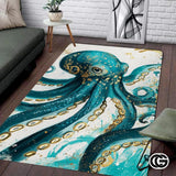 Custom Octopus Welcome Mat for Coastal Front Door