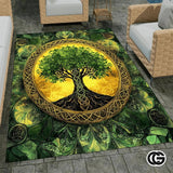 Custom Celtic Tree of Life Welcome Mat for Front Door - Tree-ds07