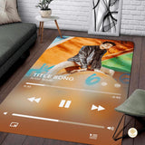 Personalized Music Welcome Mat with Custom Photo and Text - Album-03