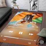 Personalized Music Welcome Mat with Custom Photo and Text - Album-03