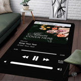 Personalized Album Cover Rug with Easy Care Low Pile for Home Office