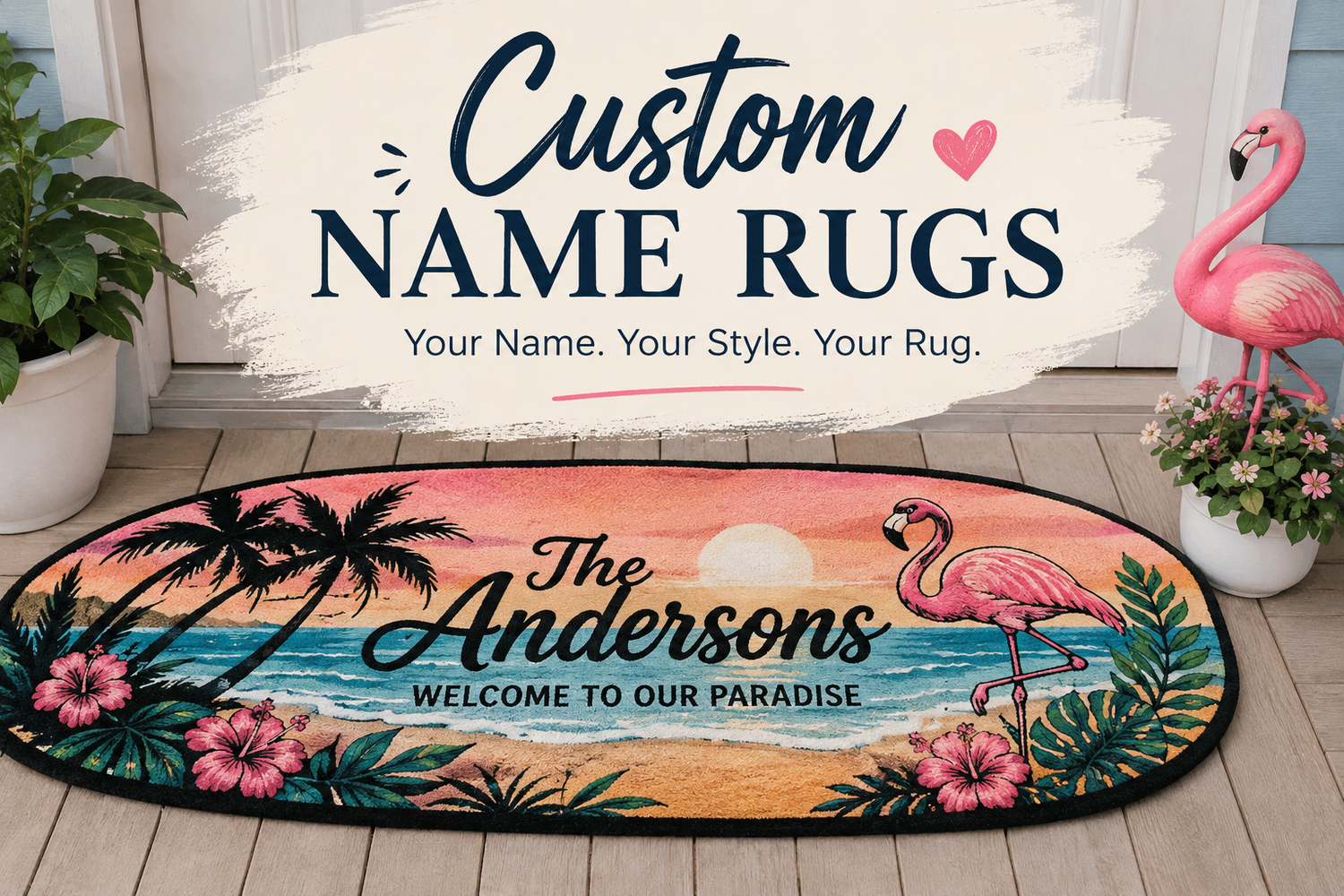 Custom Name Rugs