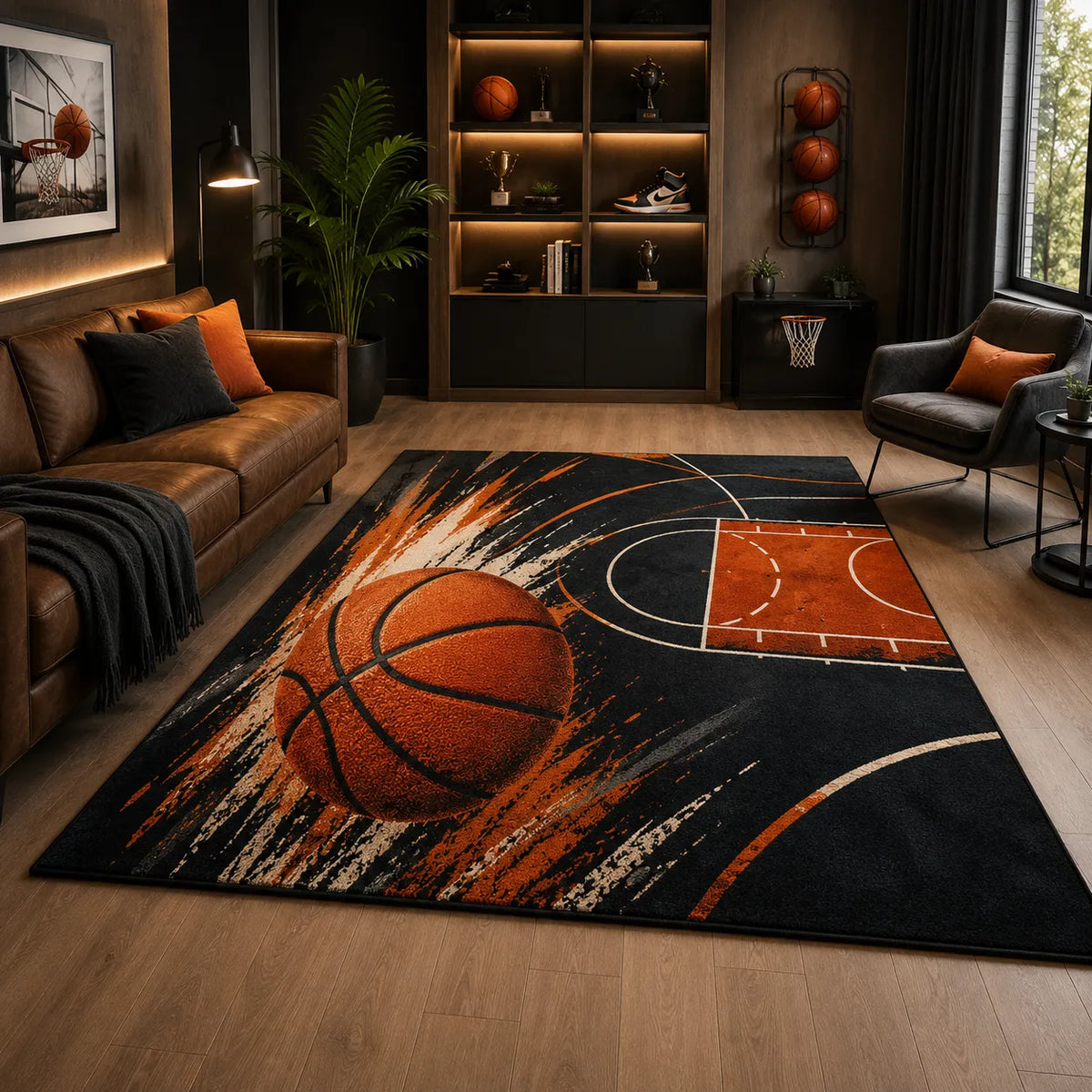 Basketball Rugs Banner