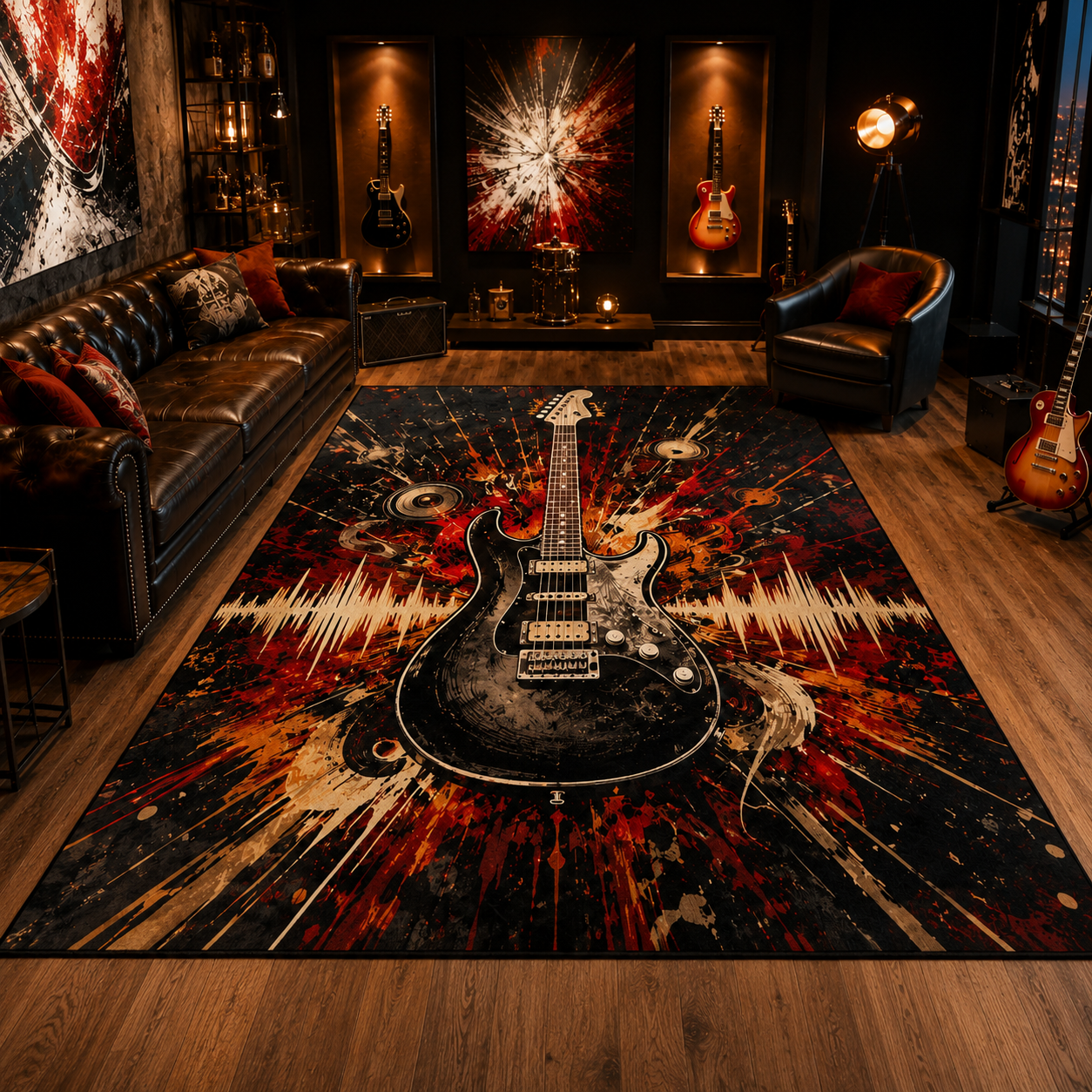 Rock Music Rugs