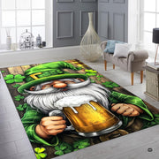 Bright contemporary sitting room interior showcasing the Irish character art area rug - thumbnail image 6 of 8