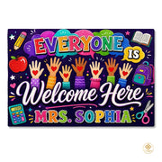 Personalized Classroom Doormat with Custom Teacher Name